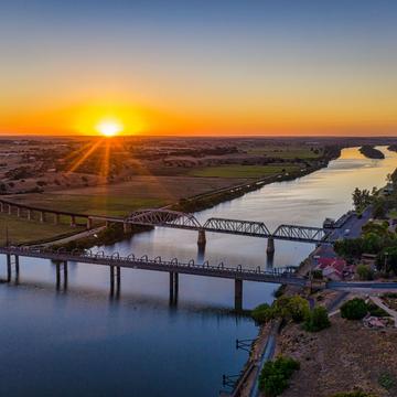 Murry Bridge 2 bridges sunrise South Australia, Australia