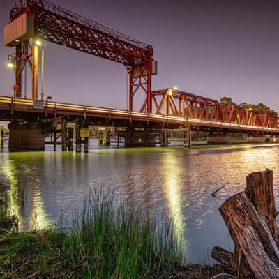 Paringa Bridge pre Dawn Paringa Renmark South Australia, Australia