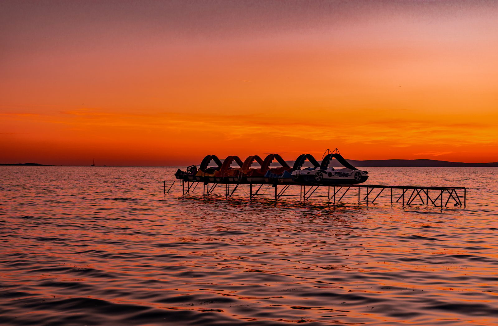 pedal boats resting place, Hungary