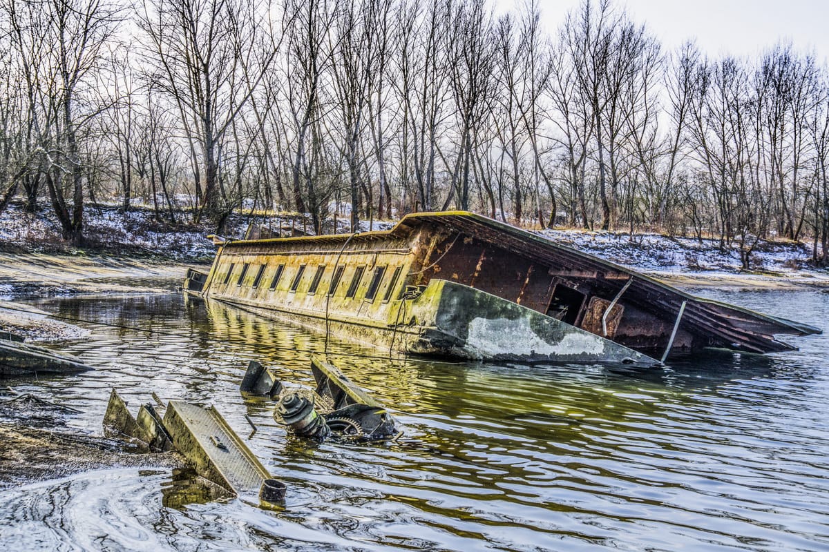 Shipwrecks in Danube bend, Hungary