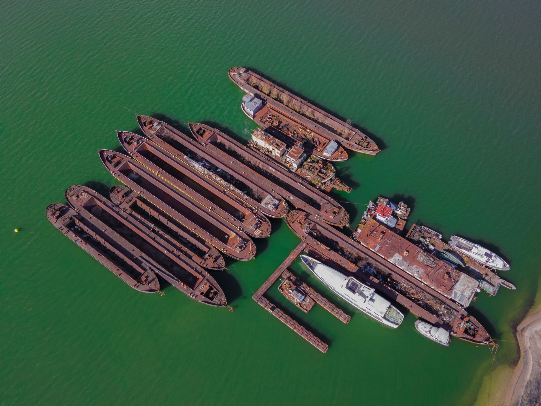 Shipwrecks in Danube bend, Hungary