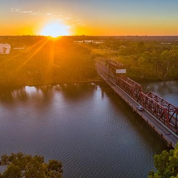 Sunrise at Paringa Bridge Renmark South Australia, Australia