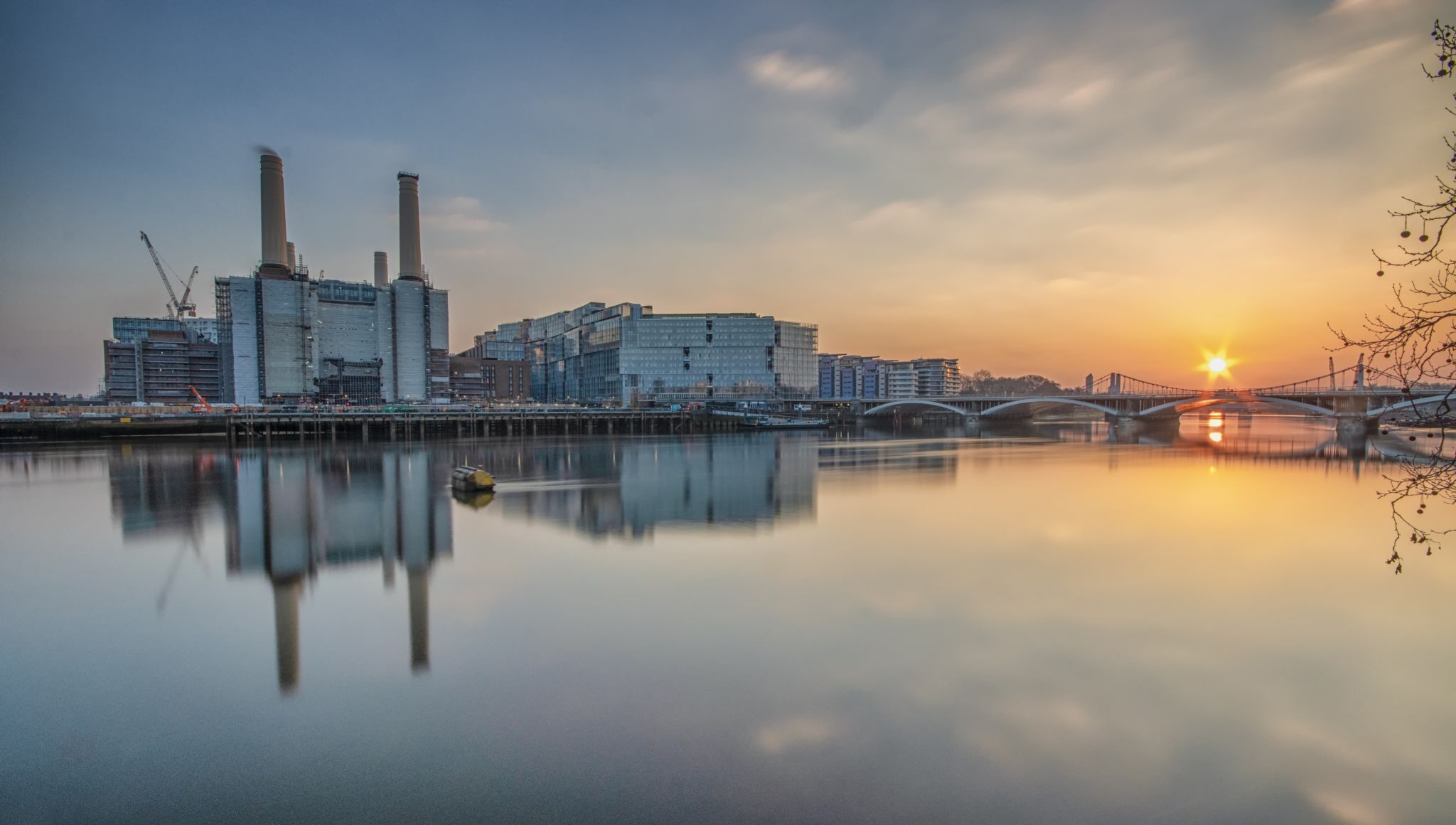 Thames view of Battersea Power Station, United Kingdom