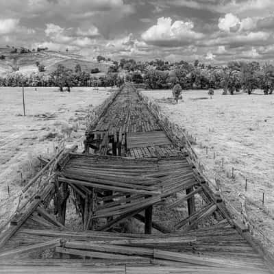 The old Car bridge Gundagai New South Wales, Australia