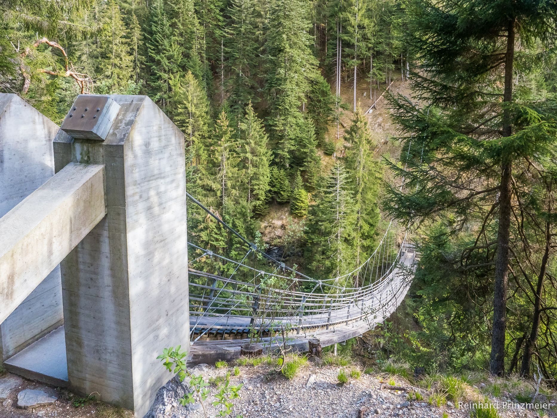 Traversiner footbridge, Switzerland