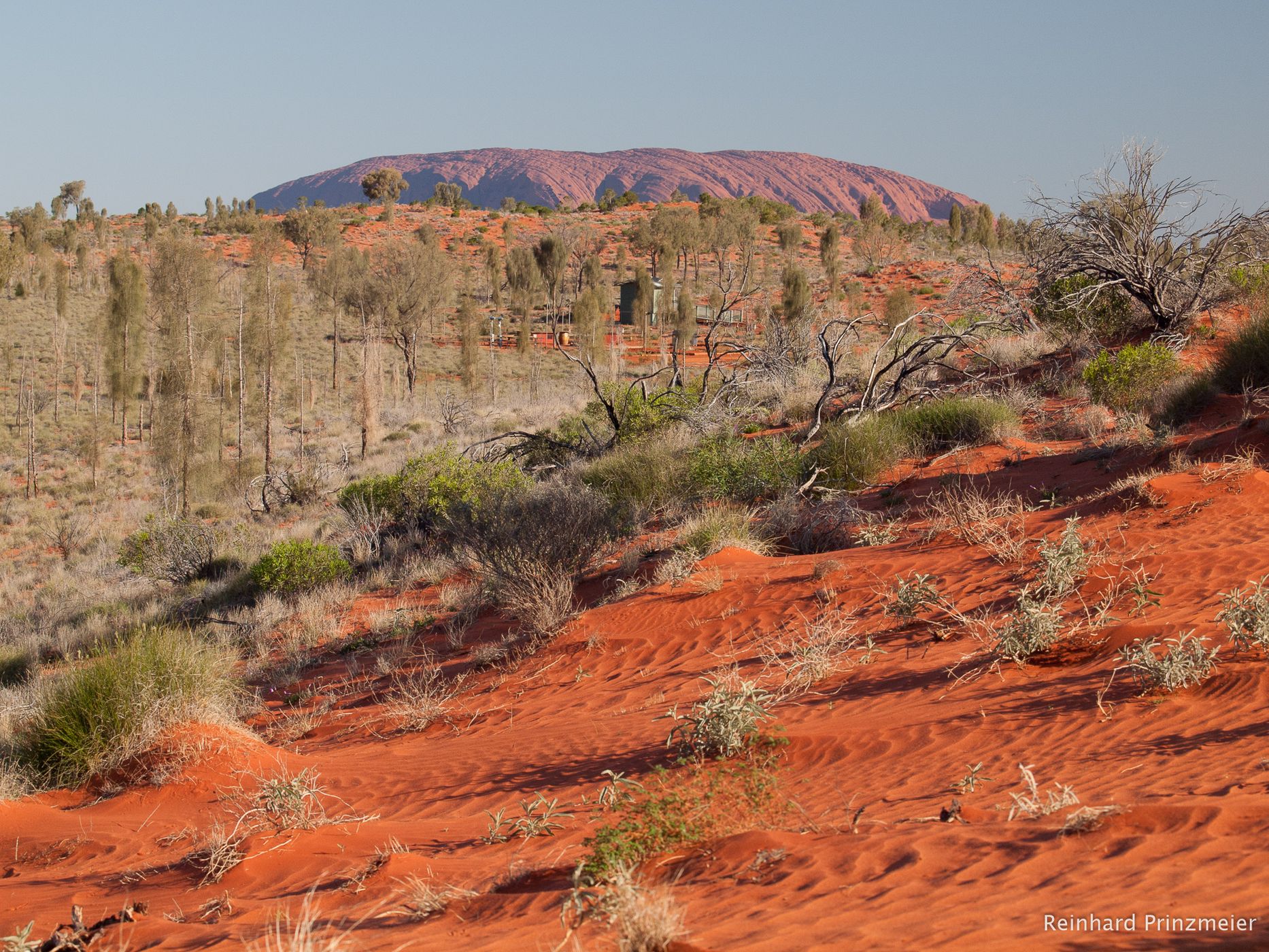 Uluru from Lasseter Highway, Australia