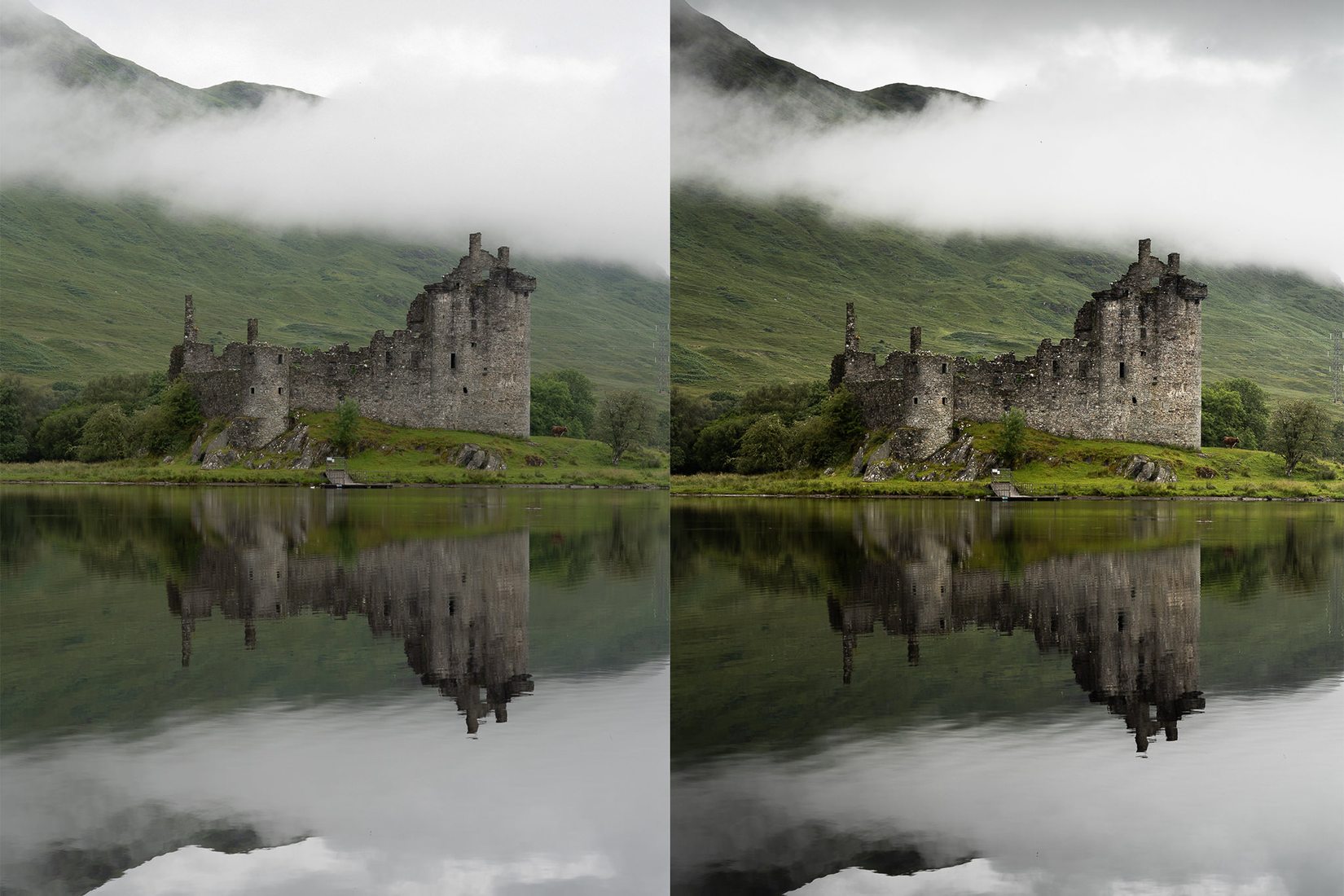 How to retouch a moody photo from Scotland with Lightroom