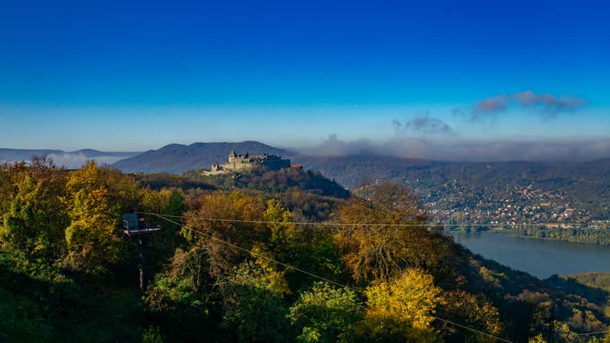 view of Visegrad citadel