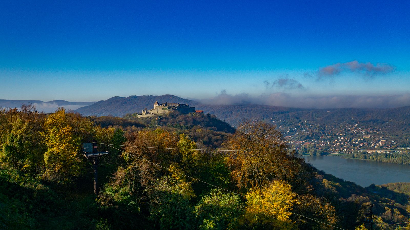 view of Visegrad citadel, Hungary