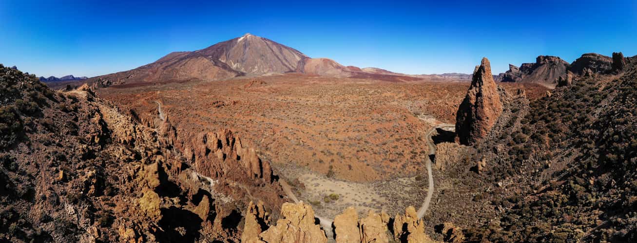 Volcanic field near Teide