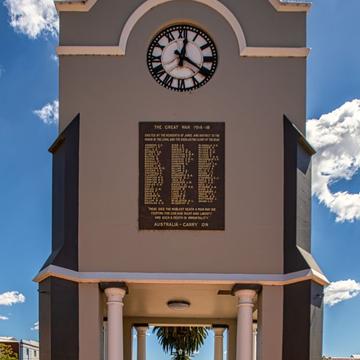 War Memorial Clock Tower, Junee, New South Wales, Australia