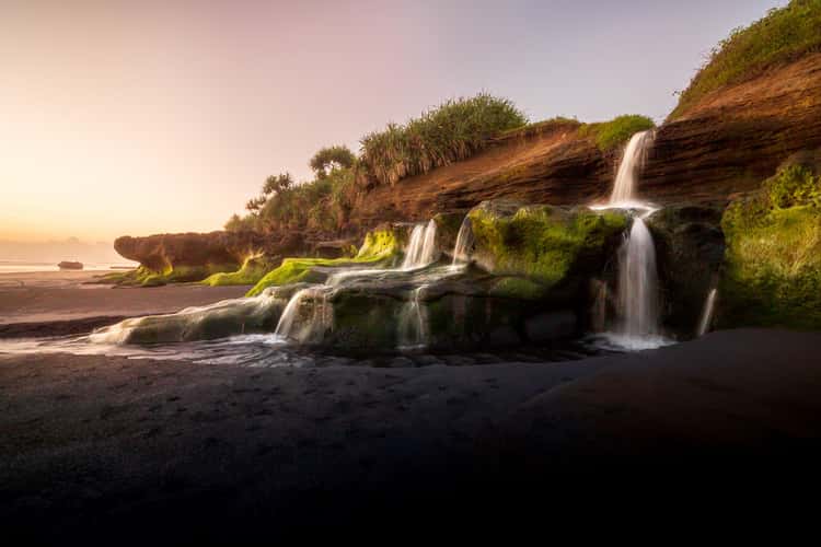 Beach Waterfall