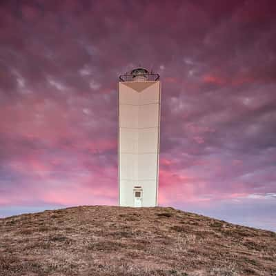 Before and after sunrise Cape Jervis Lighthouse SA, Australia