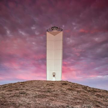 Before and after sunrise Cape Jervis Lighthouse SA, Australia