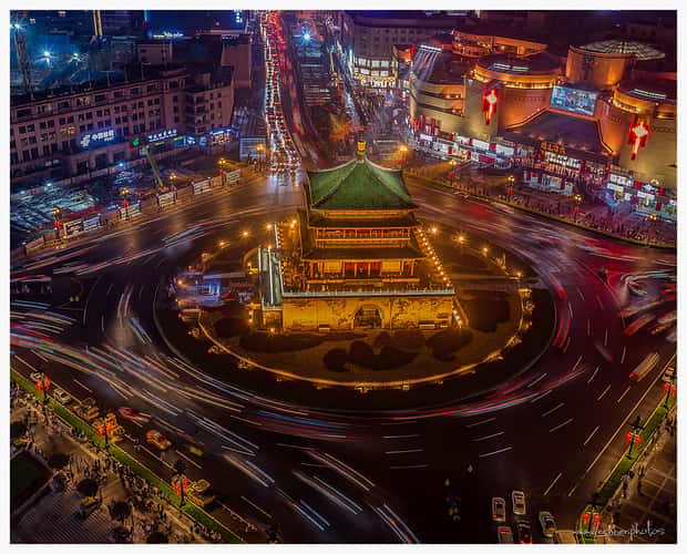 Bell Tower, Xi'an [drone]