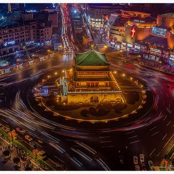 Bell Tower, Xi'an [drone], China