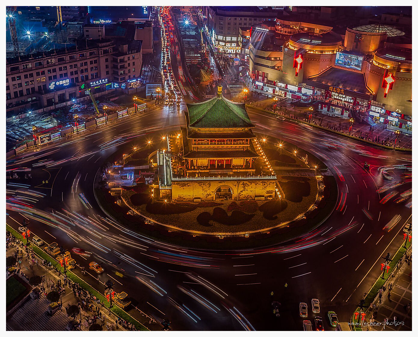 Bell Tower, Xi'an [drone], China