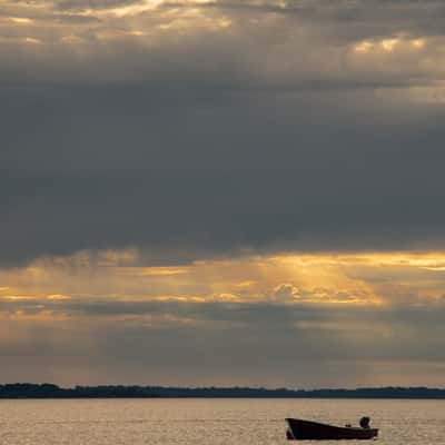 Boats in the fjord, Denmark