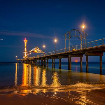 Brighton Pier, blue hour & Sculpture, Adelaide, SA, Australia