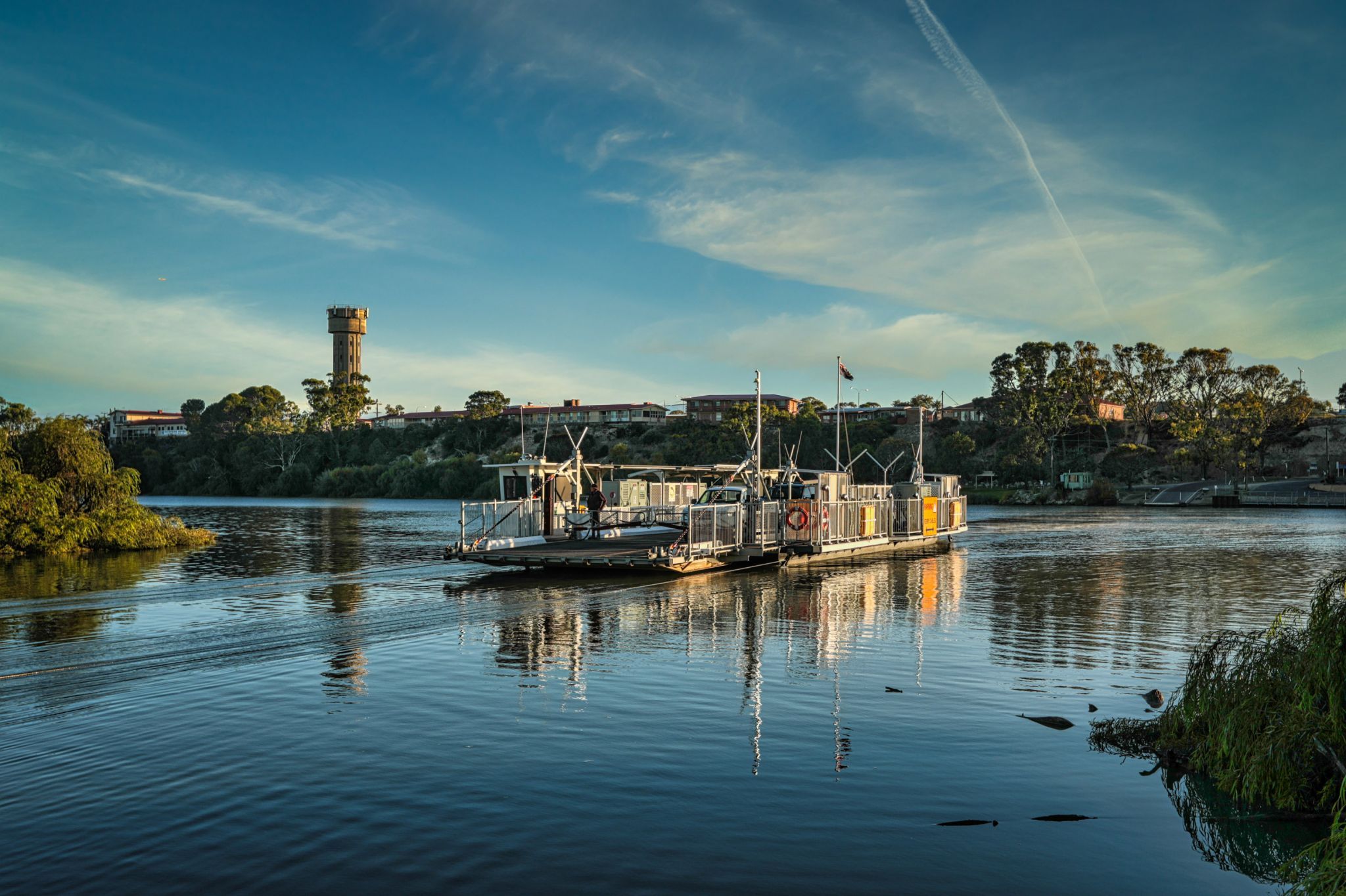 Car Ferry, Tailem Bend, Murray River, South Australia, Australia