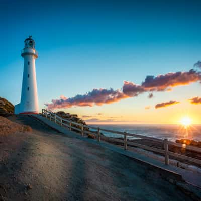 Castlepoint lighthouse, New Zealand