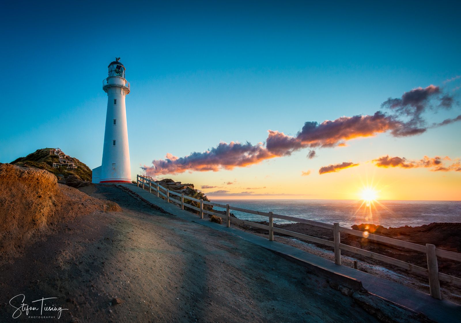 Castlepoint lighthouse, New Zealand