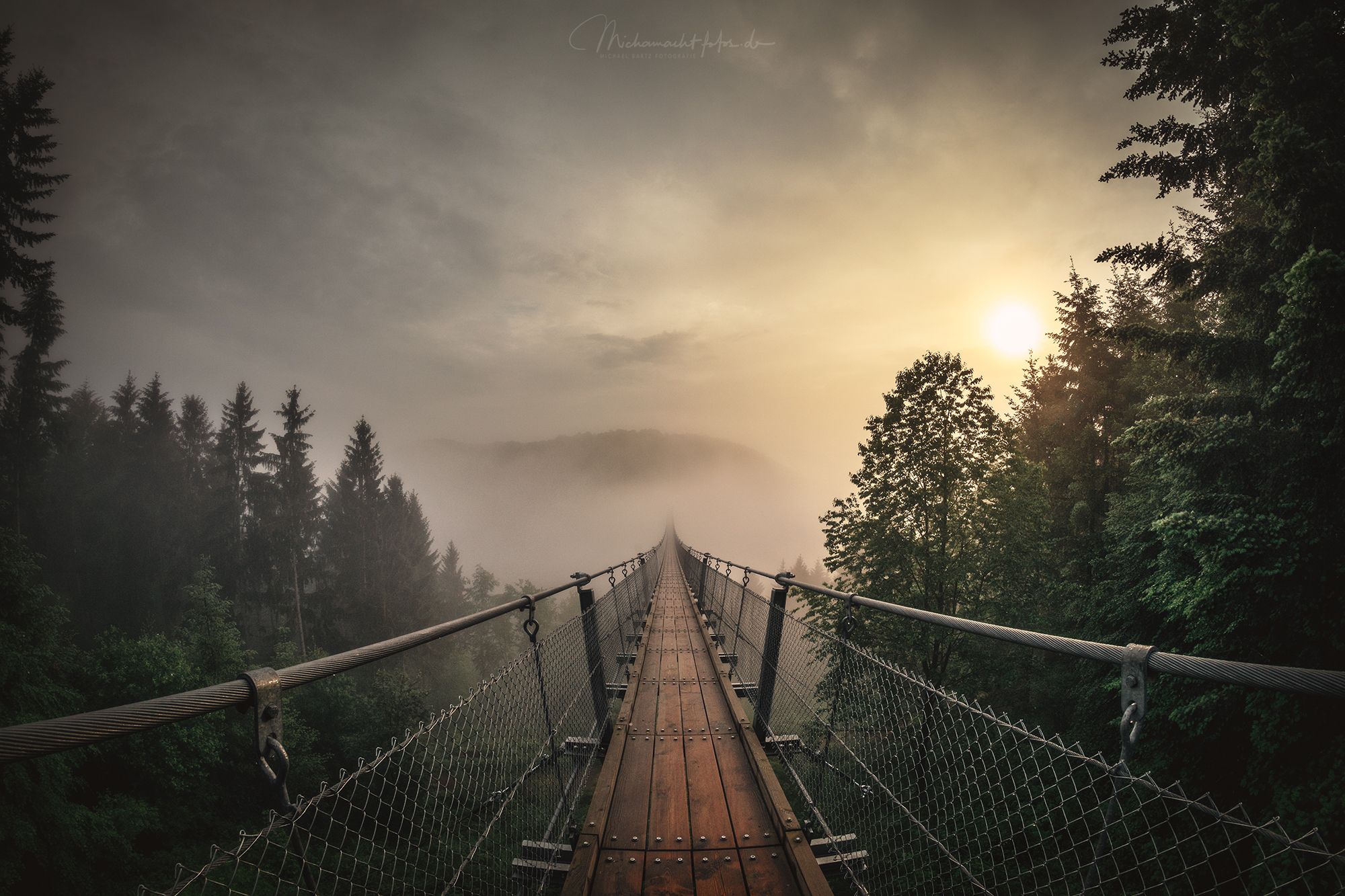 Germany's longest suspension bridge Geierlay, Germany