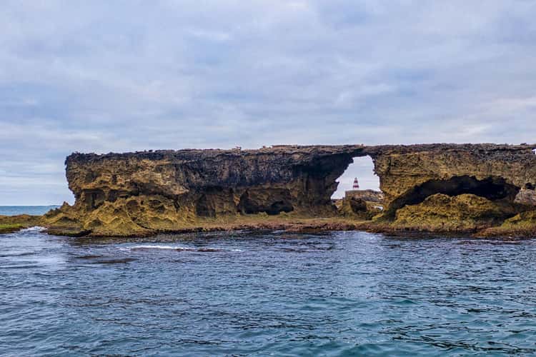 Doorway rock & the Obelisk, Robe, South Australia