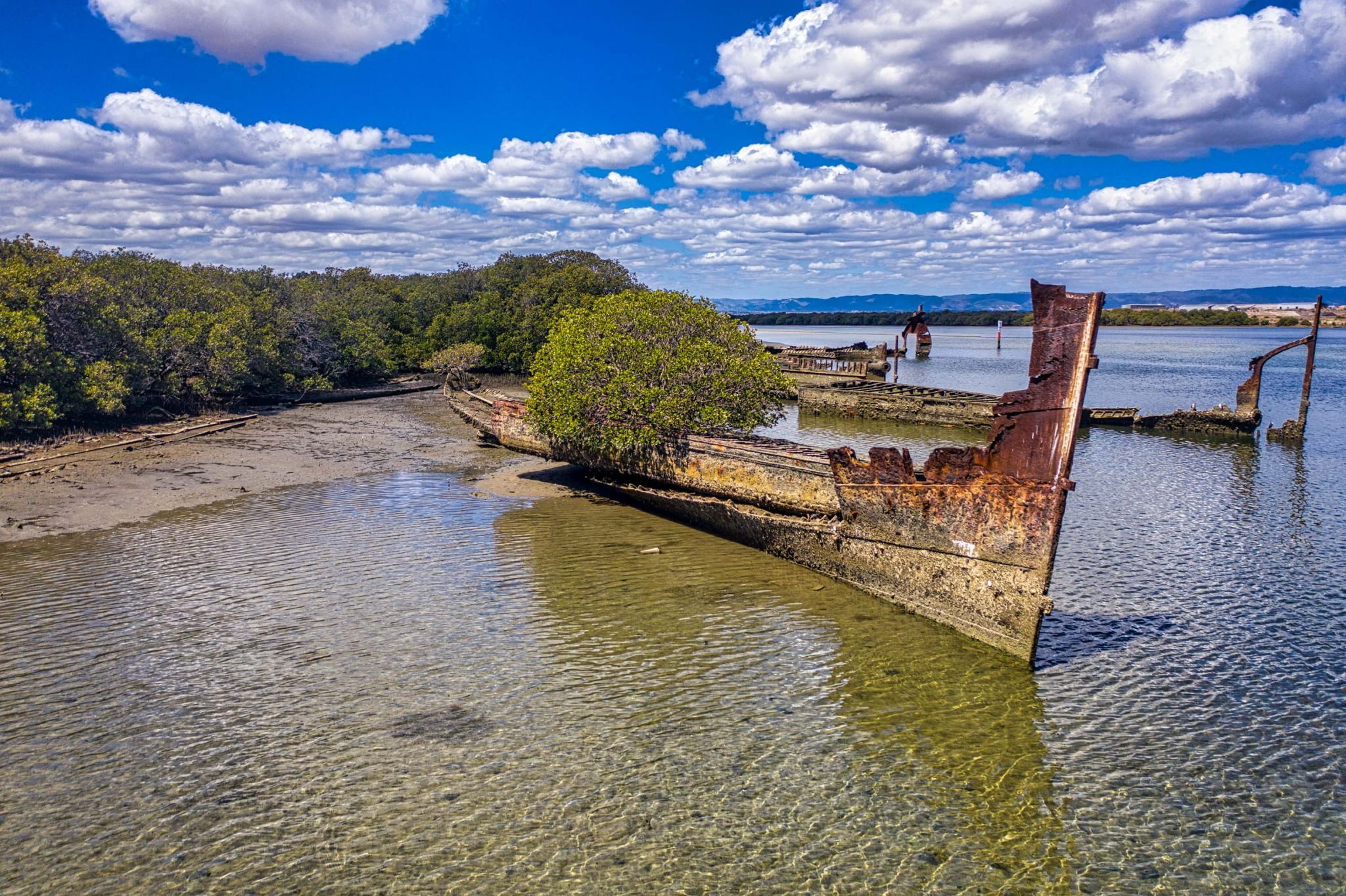 Garden Island, shipwrecks, Port Adelaide, South Australia, Australia
