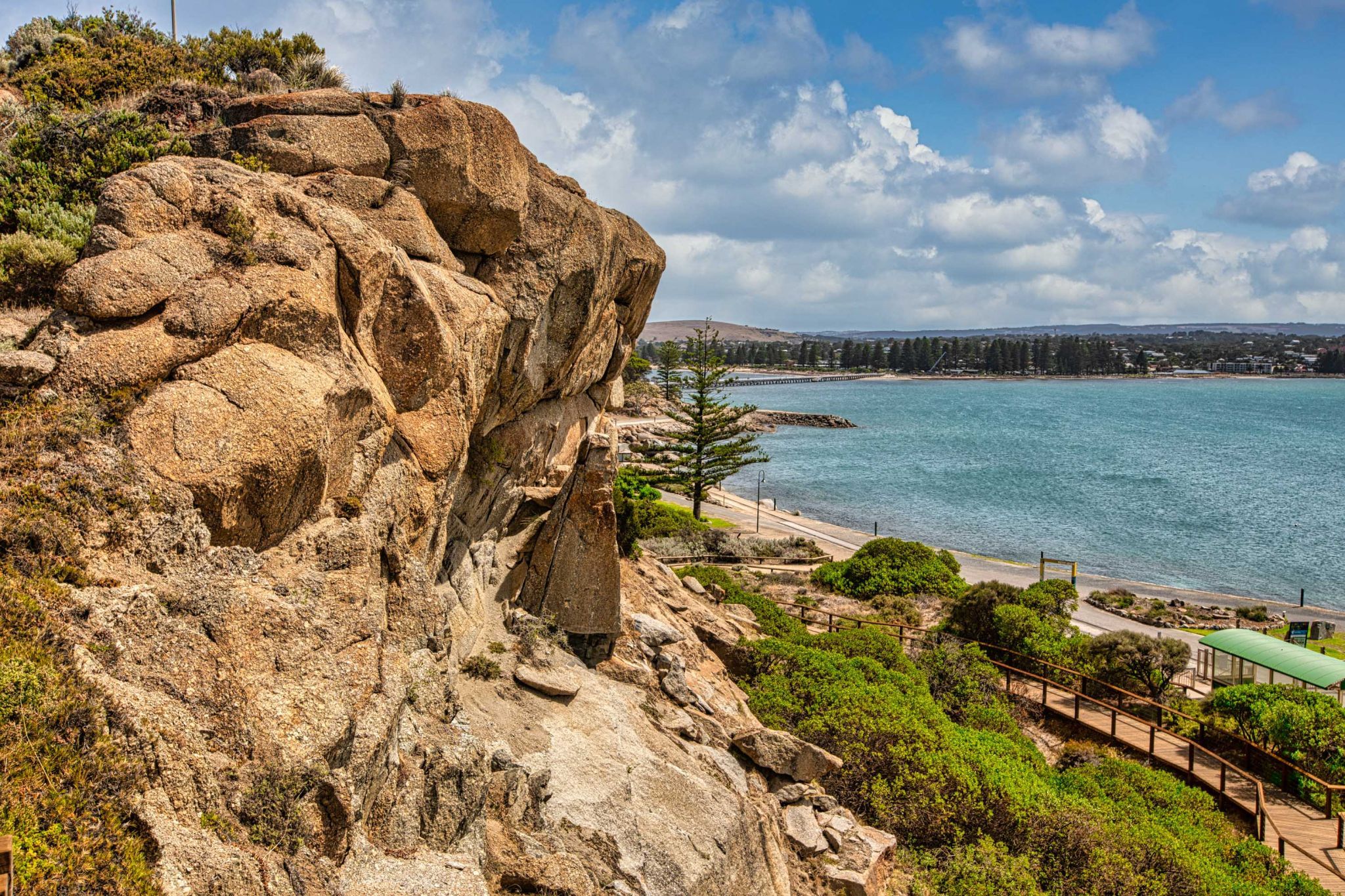 Granite Island toward Victor Harbor, South Australia, Australia