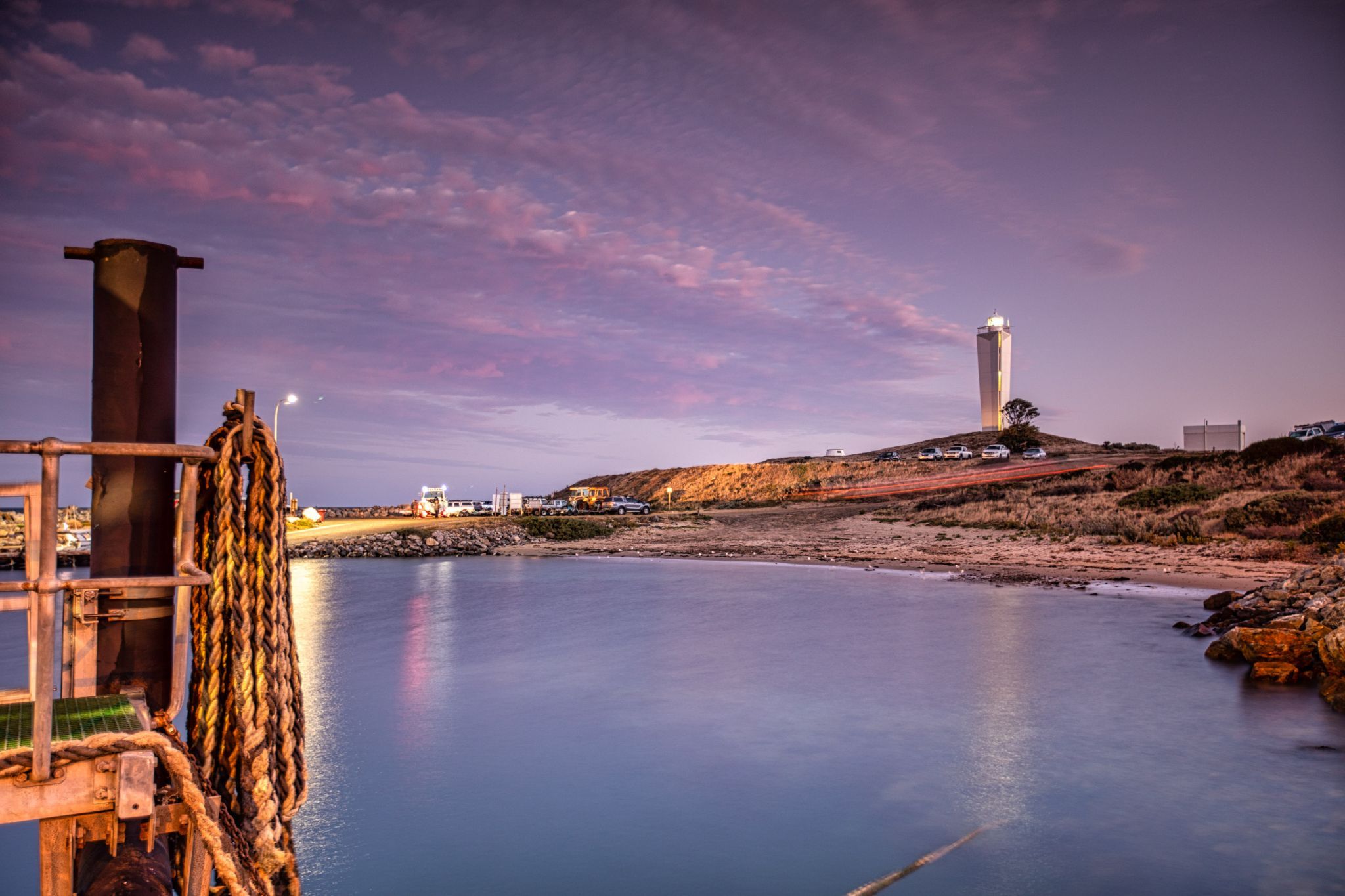 Jetty and Lighthouse Cape Jervis, South Australia, Australia