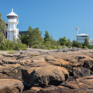 Kallo Lighthouse and rocky coast, Finland