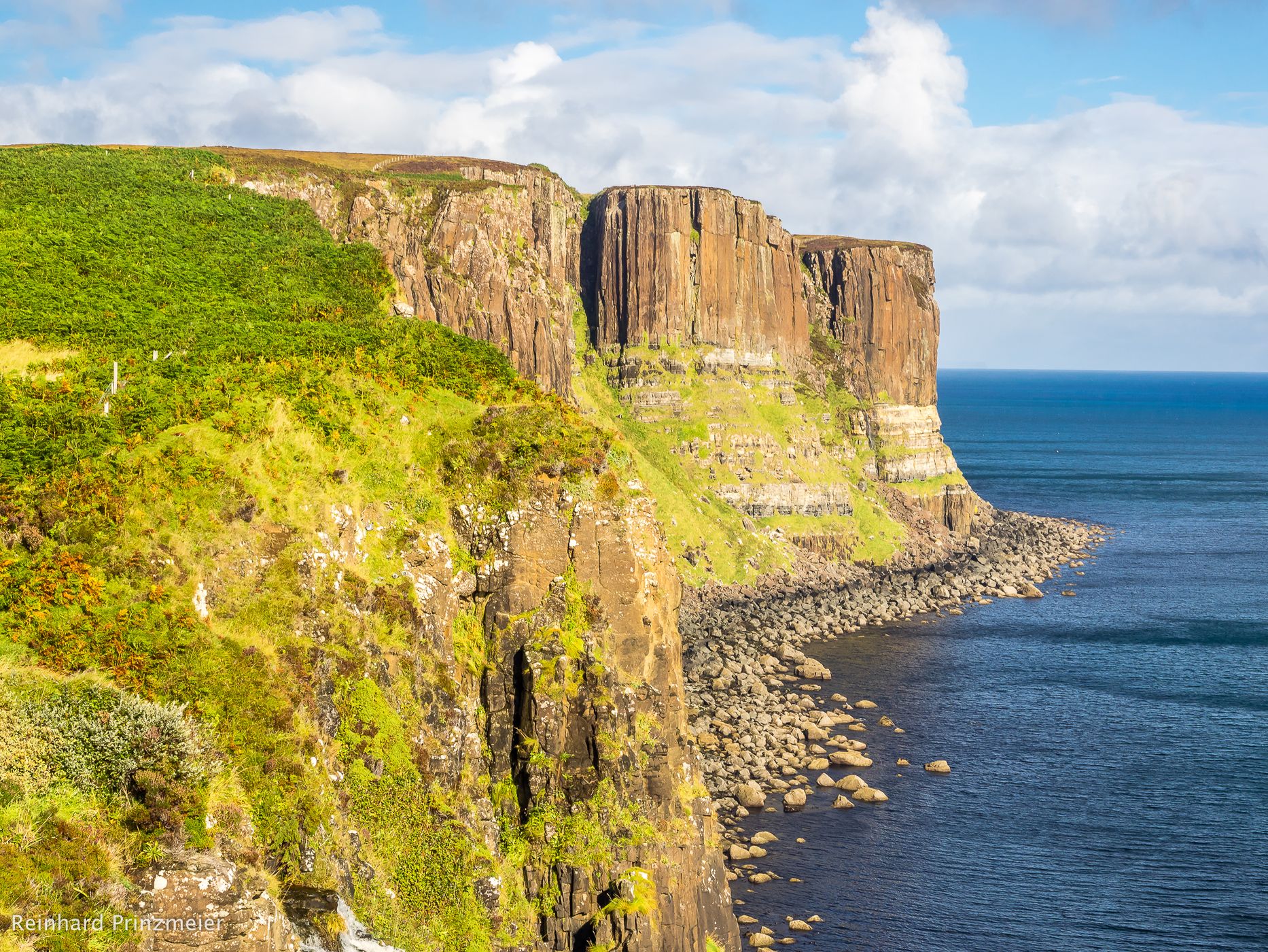 Kilt rock on Skye, United Kingdom