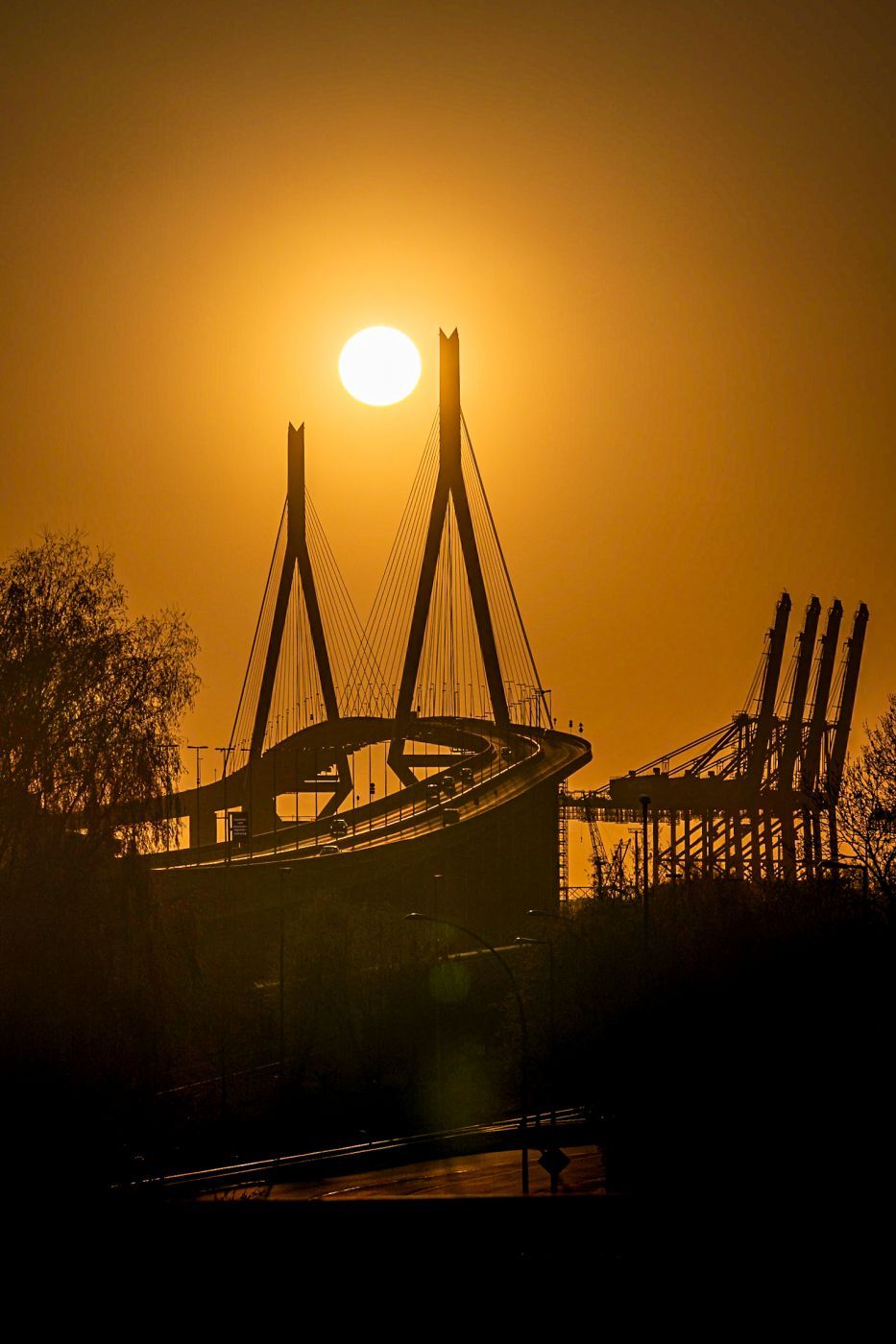 Köhlbrand Bridge, Hamburg, Germany