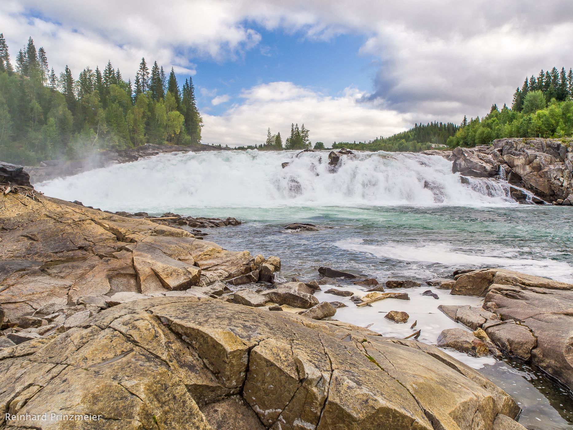 Laksfossen / Laksforsen Waterfall, Norway