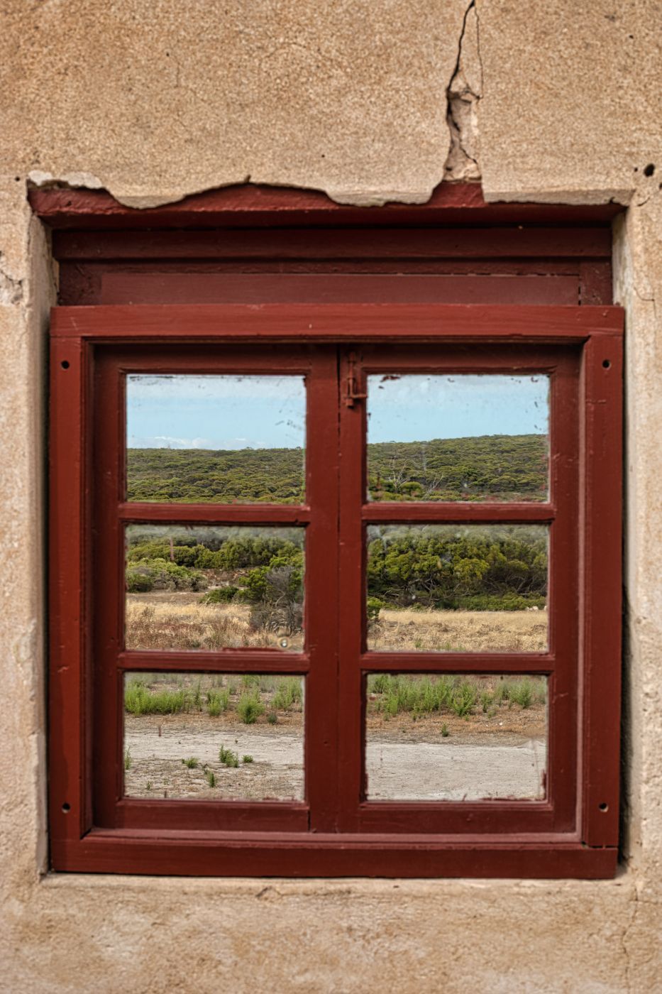 Looking through the window Inneston, Yorke Peninsula SA, Australia