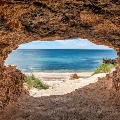 Magazine Bay Cave ,Port Turton, Yorke Peninsula, S A, Australia