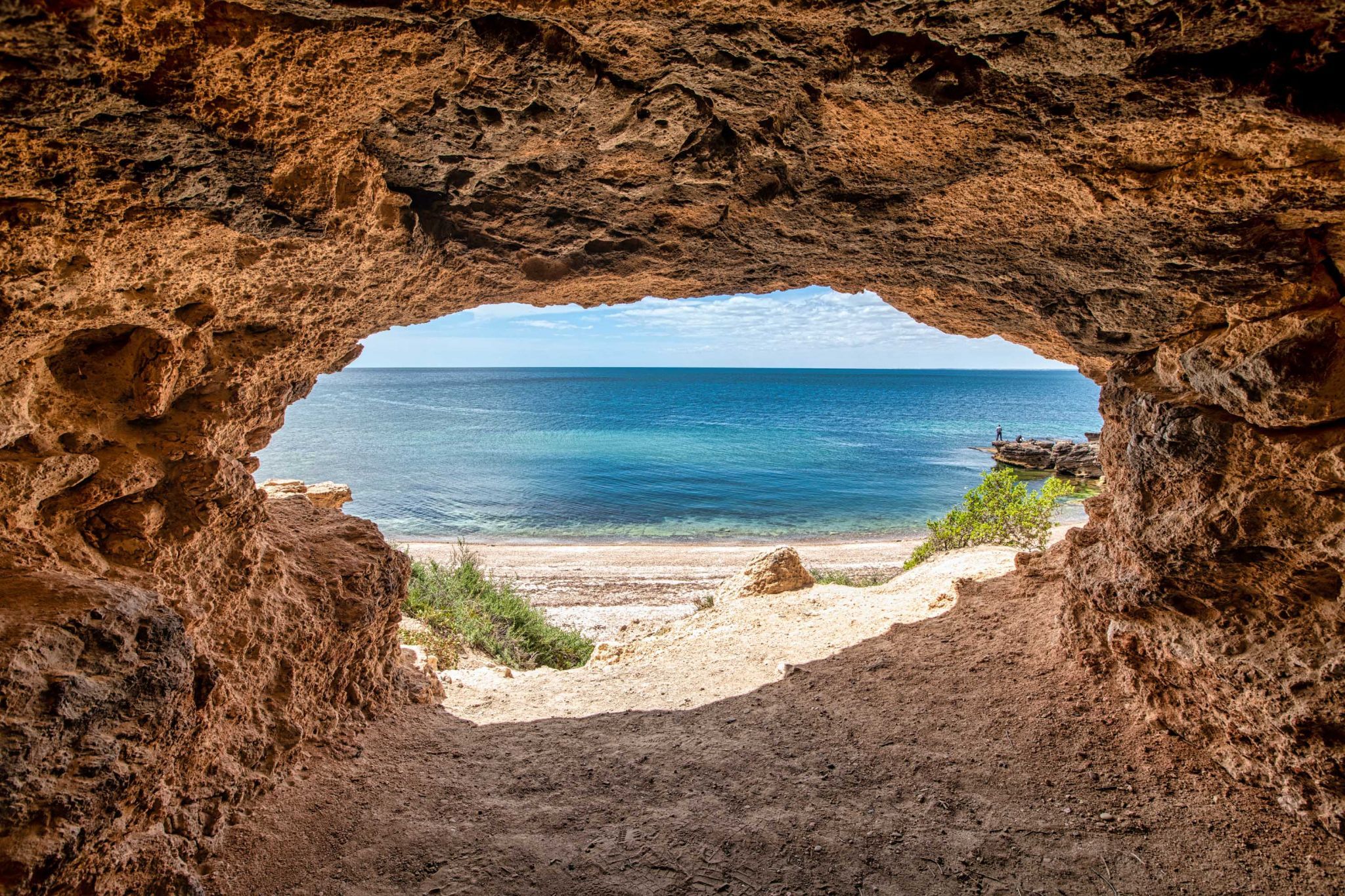 Magazine Bay Cave ,Port Turton, Yorke Peninsula, S A, Australia
