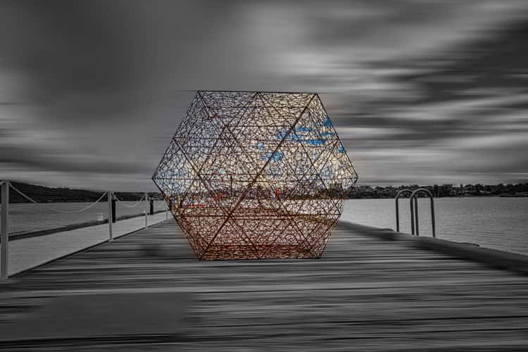 Mesh object on the Wharf, North Head, Sydney
