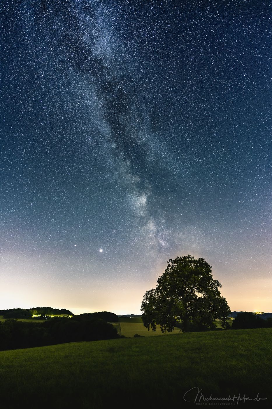 Milchstraße in der Nähe von Uckerath, Germany