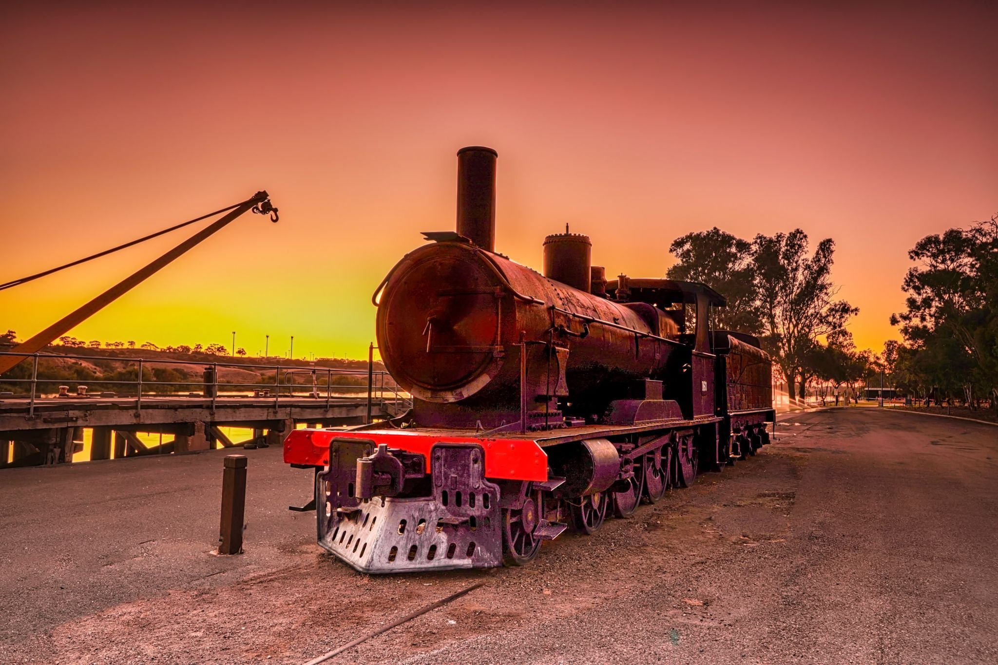 Old Steam Train Murrary Bridge, South Australia, Australia