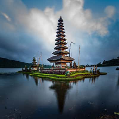 Ulun Danu Temple at Beratan Lake, Indonesia