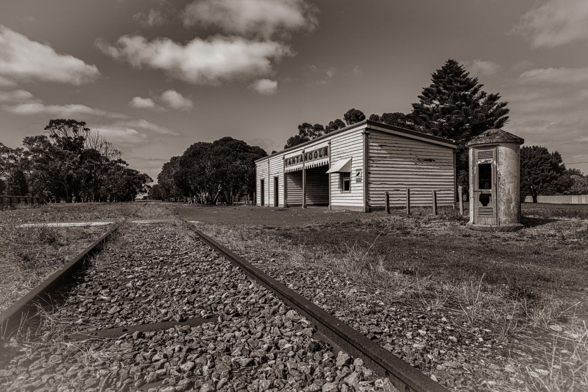 Railway station, Tantanoola, South Australia, Australia