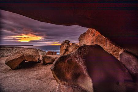 Remarkable Rocks, 'cave'  Kangaroo Island, South Australia