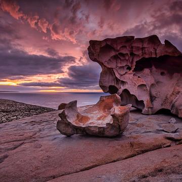 Remarkable Rocks, sunrise, 'Dogs Nose' Kangaroo Island, SA, Australia