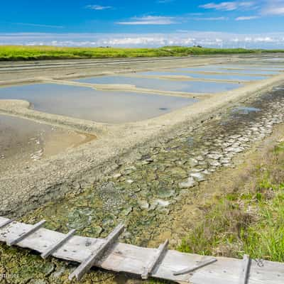 Sea water salines Beauvoir sur Mer, France