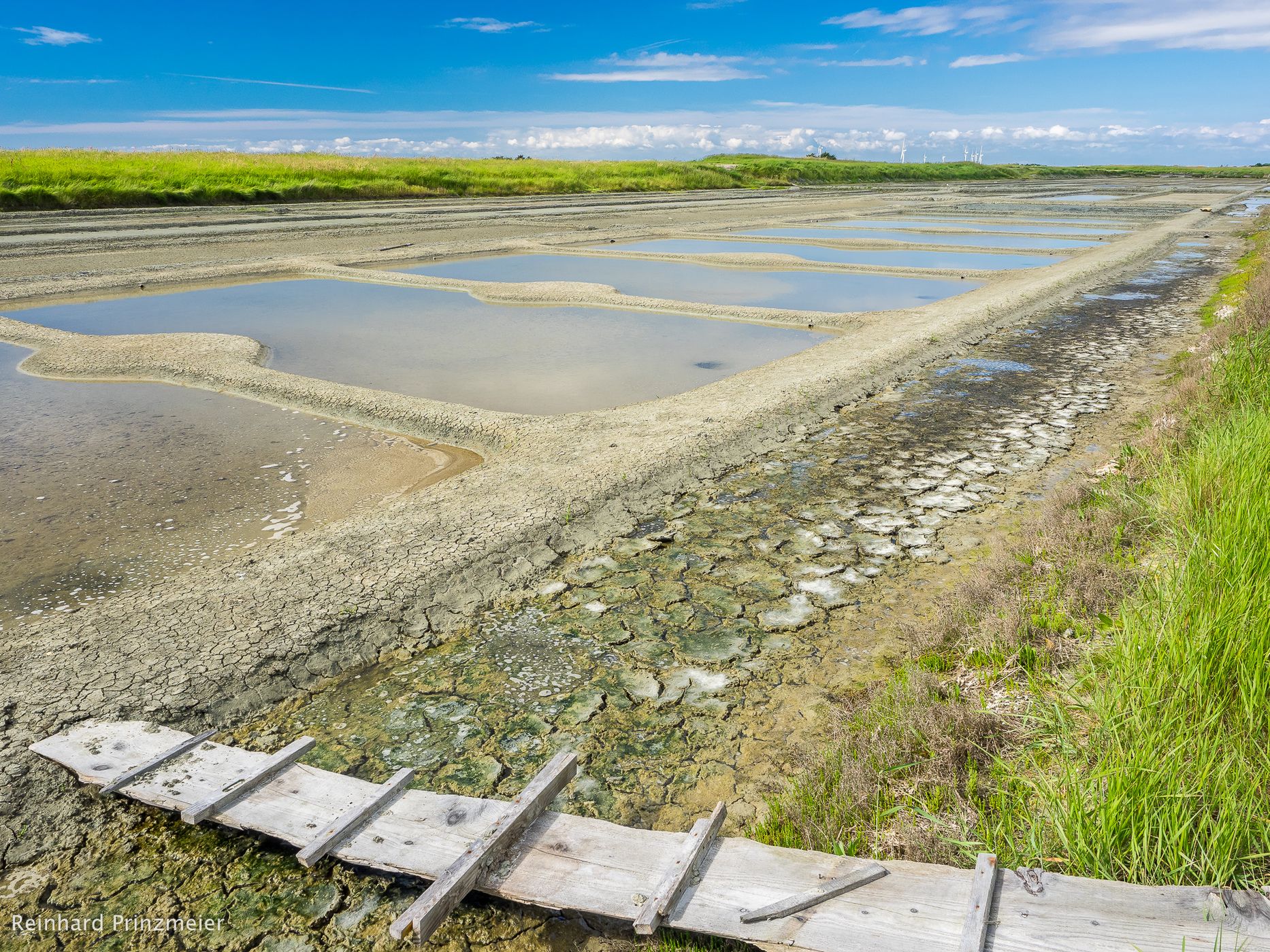 Sea water salines Beauvoir sur Mer, France