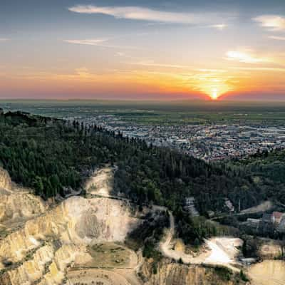 Sunset in the rhine valley, Germany