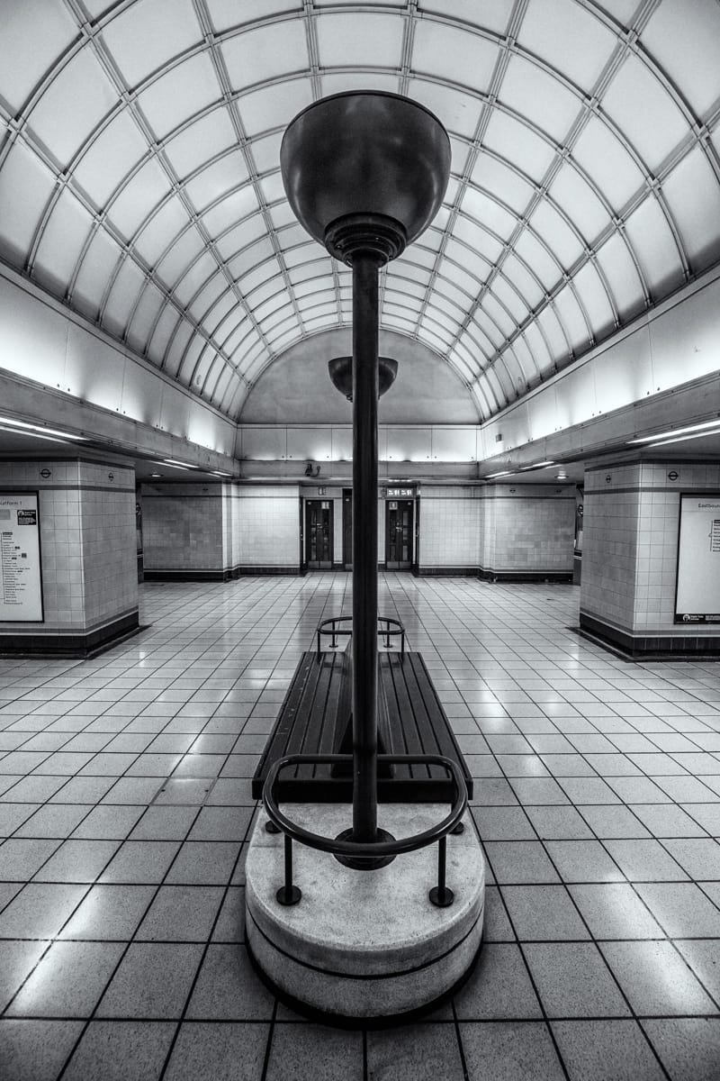 The Concourse at Gants Hill Tube Station, London, United Kingdom