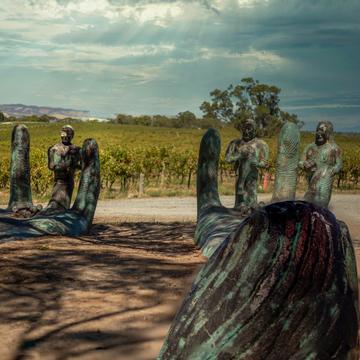 The d'Arenberg Cube, Sculptures, Mclaren Vale, S A, Australia